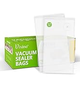 Vixino Vacuum Sealer Bags, 30 Reusable Vacuum Sealer Bags for Food, BPA-Free, Meal Prep and Sous ...