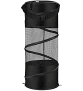 KEMIMOTO Boat Trash Can, Portable Mesh Boat Garbage Bag 50L Marine Collapsible Outdoor Boating St...