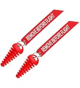Foelony 2 PCS Muffler Exhaust Wash Plugs, 0.6"-1.5" Motorcycle Exhaust Wash Plugs with 2 Streamer...
