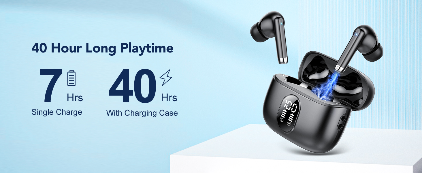 Wireless Earbuds, New Bluetooth 5.4 Headphones