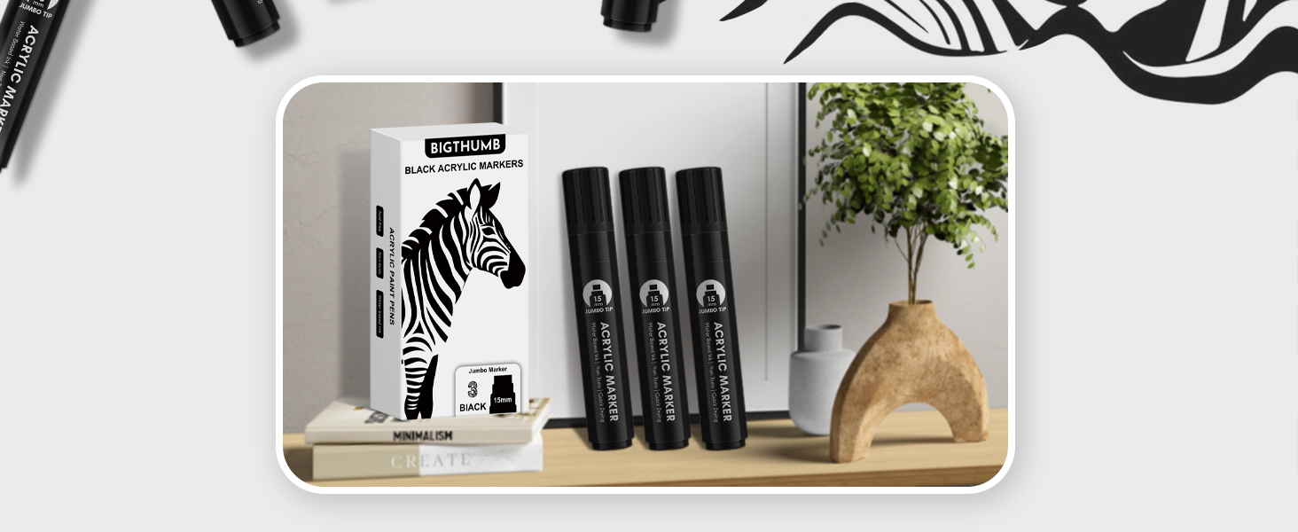 big black marker paint pens