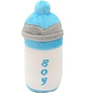 ZGLUZP 1Pcs Light Blue Funny Chewing Pet Toy, Cat Cute Baby Bottle Design Bite Squeaky Sound Plus...