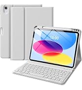 Wenlaty for iPad (A16) 11th/10th Generation Case with Keyboard - Detachable Wireless, Thin &amp; Ligh...