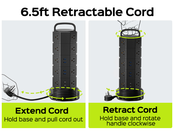 extension cord with multiple outlets