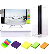 Daily Treasures Acrylic Monitor Memo Board, 2pcs Computer Monitor Side Panel(Left+Right),1pcs Mes...
