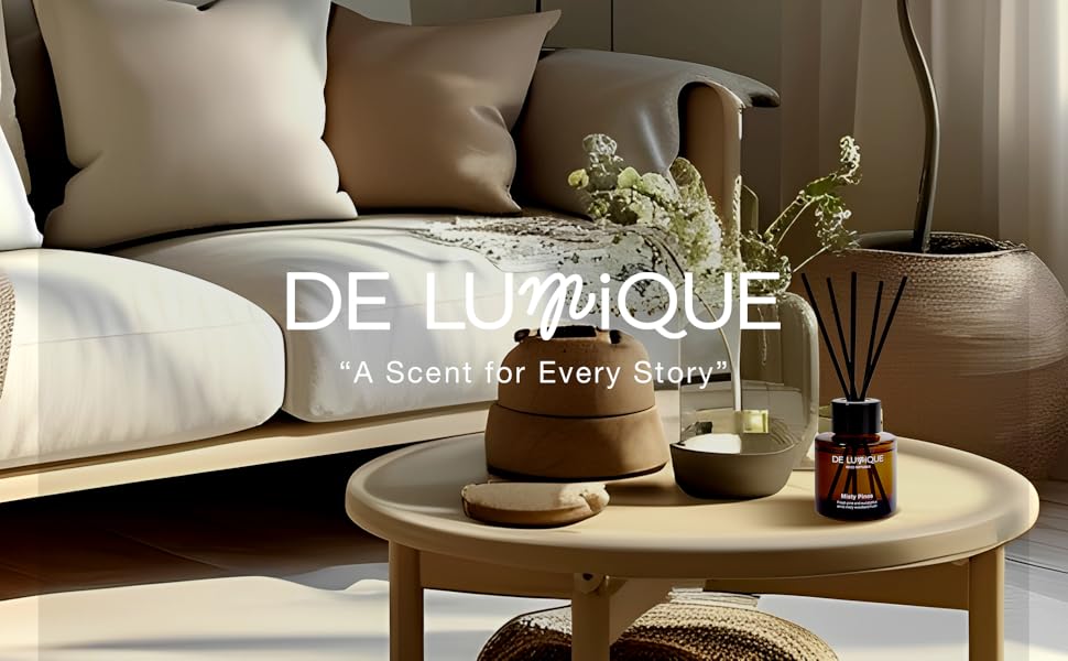 Fresh Scent Reed Diffuser, Natural Scent Home Fragrance