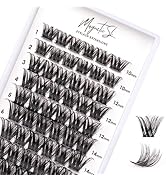 Cluster Lashes 72 Individual Lashes Clusters Eyelash Extensions False Eyelashes DIY Wispy Fluffy ...