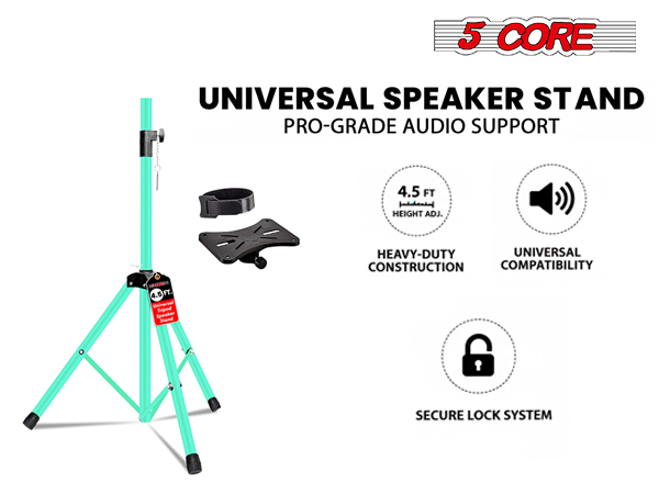 speaker stand height adjustable tripod mount pole stage studio