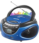 Gelielim Portable Boombox CD Player, Top Loading CD Players for Home with Bluetooth, AM FM Stereo...