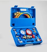 Orion Motor Tech AC Gauges, AC Manifold Gauge Set for R134a R12 R502 Refrigerant, 3 Way Car with ...