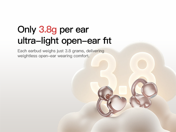 Ultra-light Open-ear fit