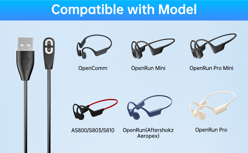 Shokz headphones Charging Cable