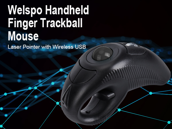 handheld finger trackball mouse