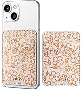 VULKIT Stick on Card Holder Compatible for iphone Leather Cell Phone Wallet Credit Card Case Stro...