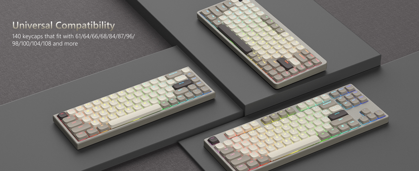 PBT Keycaps Full Size Keyboard Keycaps