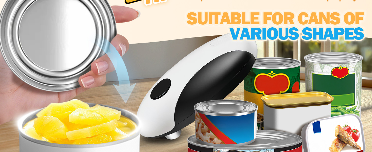 Suitable for most types of canned food
