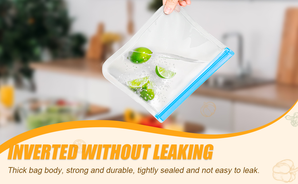 Reusable Silicone Food Storage Bags