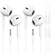 SKLNXAZ 2 Pack Wired Earbuds/Wired Headphones with 3.5mm Earphones[MFi Certified] with Microphone...