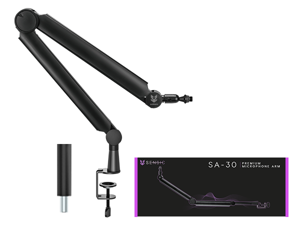 Sensic SA-30 microphone boom arm for gamers and streamers and working from home, podcasts