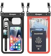 [Up to 10"] Large Waterproof Phone Pouch Bag - 2 Pack Waterproof Phone Case for iPhone 17 16 15 P...