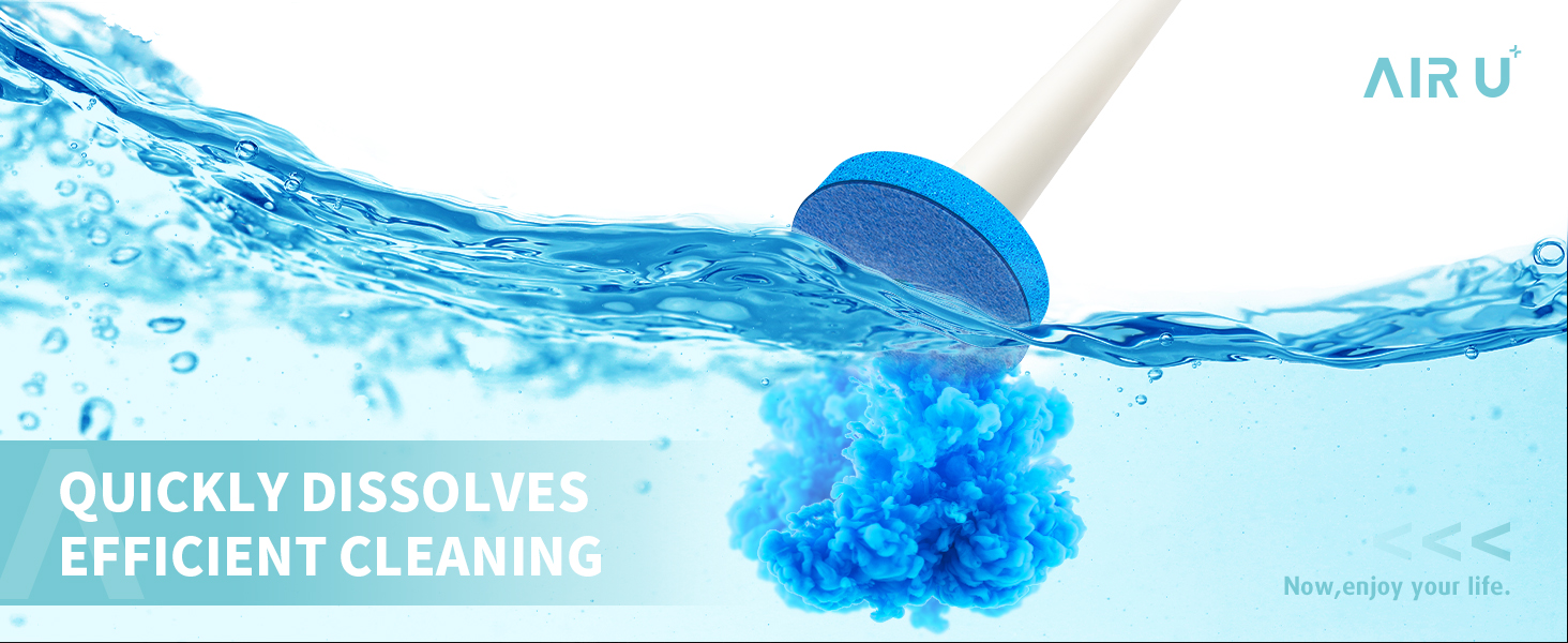 Quickly dissolves efficient cleaning