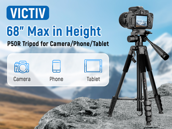 68 inch tripod stand for camera tablet phone