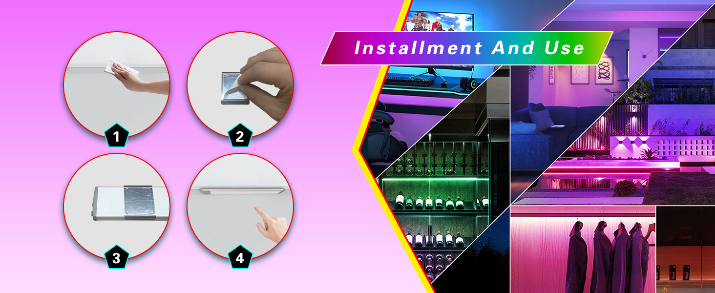 how to install lepotec cabinet light