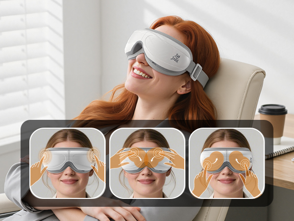 eye massager with heat and cooling eye mask for dry eye headaches migraine relief christmas gifts