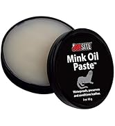 JobSite Premium Mink Oil Leather Waterproof Paste - Preserve Leather Boots &amp; Shoes - 3 oz