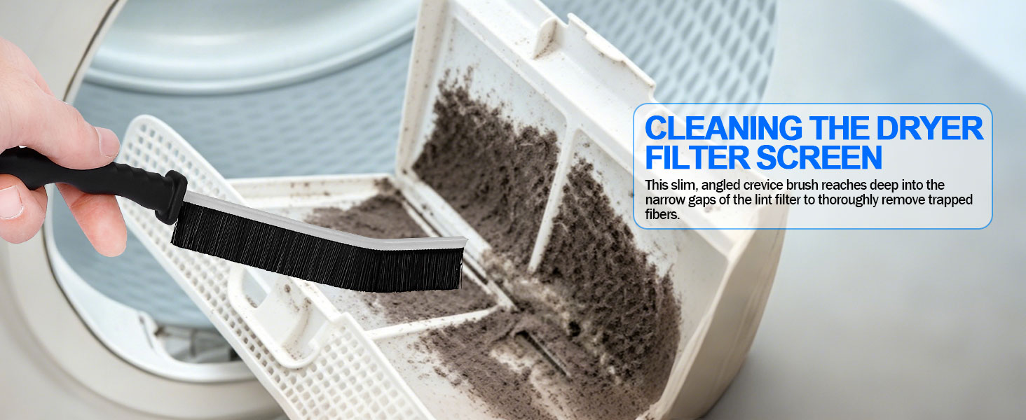 Dryer Vent Cleaner Kit, Vacuum Hose &amp;amp; Brush for Vacuum Hose