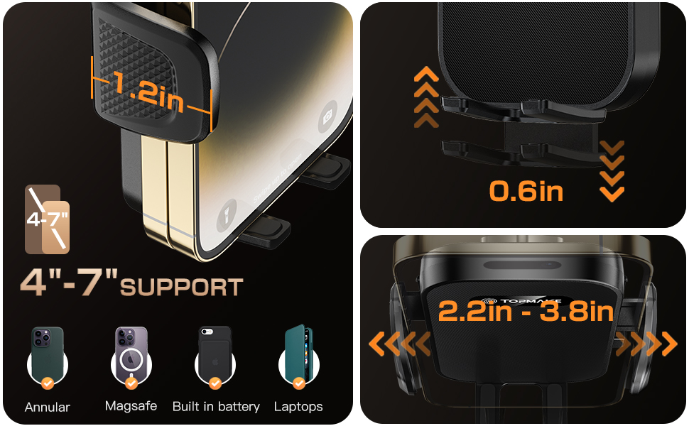 Topmake Car Phone Holder Mount