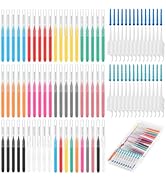 lanjue 255 Pieces Braces Flossers for Braces, Interdental Brush Soft Dental Floss Picks Braces Cl...