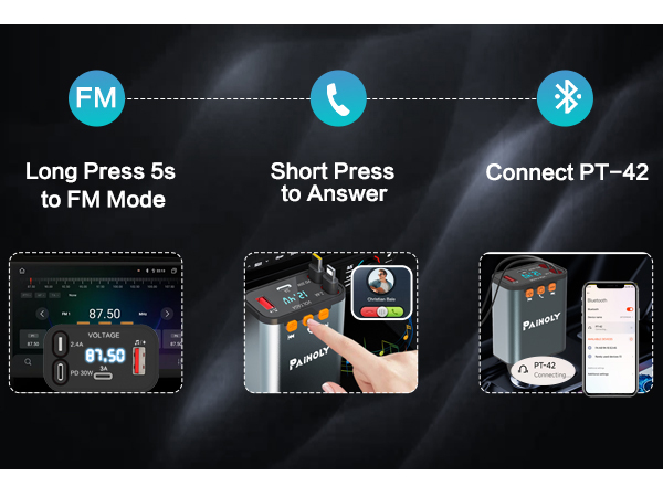 bluetooth cigarette adapter for car
