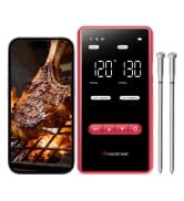Meatmeet X Pro Wireless Meat Thermometer with Dual Wi-Fi &amp; Bluetooth, Digital Meat Thermometer wi...