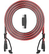 OYMSAE 12Feet SAE to SAE Extension Cable Quick Disconnect Connector 16AWG,for Automotive,Solar Pa...