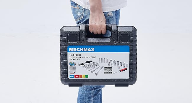 120 pc socket set portable