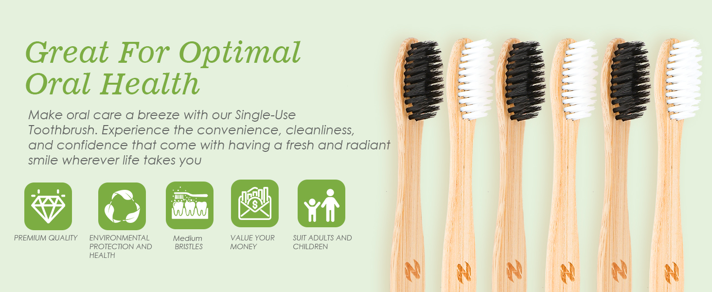 bamboo toothbrush black&amp;amp;white