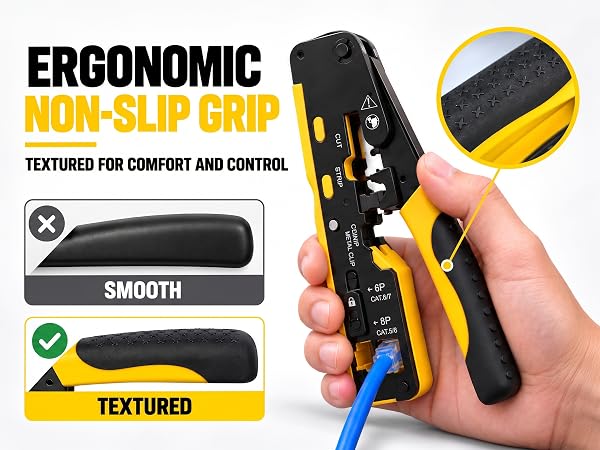 ERGONOMICNON-SLIP GRIP