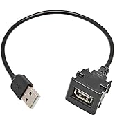 Anina USB Port Car Charger for Toyota, Male to Female USB Power Socket Adapter, Panel Flush Mount...