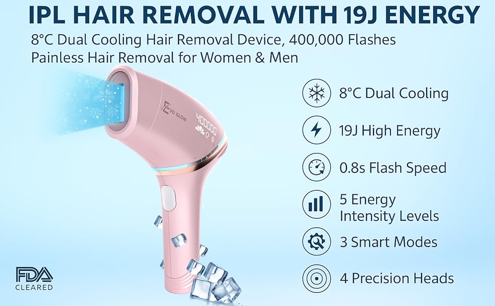 Ipl laser hair removal device