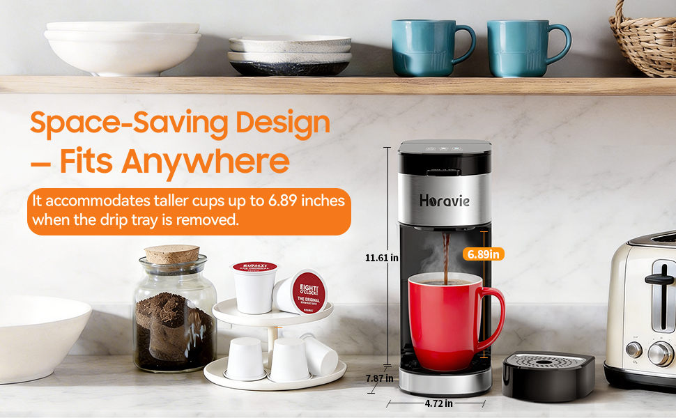 Space Saving Design Fits Anywhere