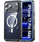 Oterkin Waterproof Case for iPhone 17 Pro Max Case Compatible with MagSafe, Full Body Rugged iPho...