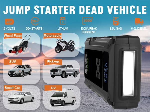 battery charger car jump starter