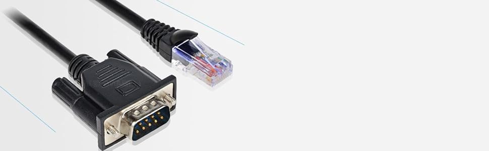 RJ45 to RS232 male console cable 3.3Ft