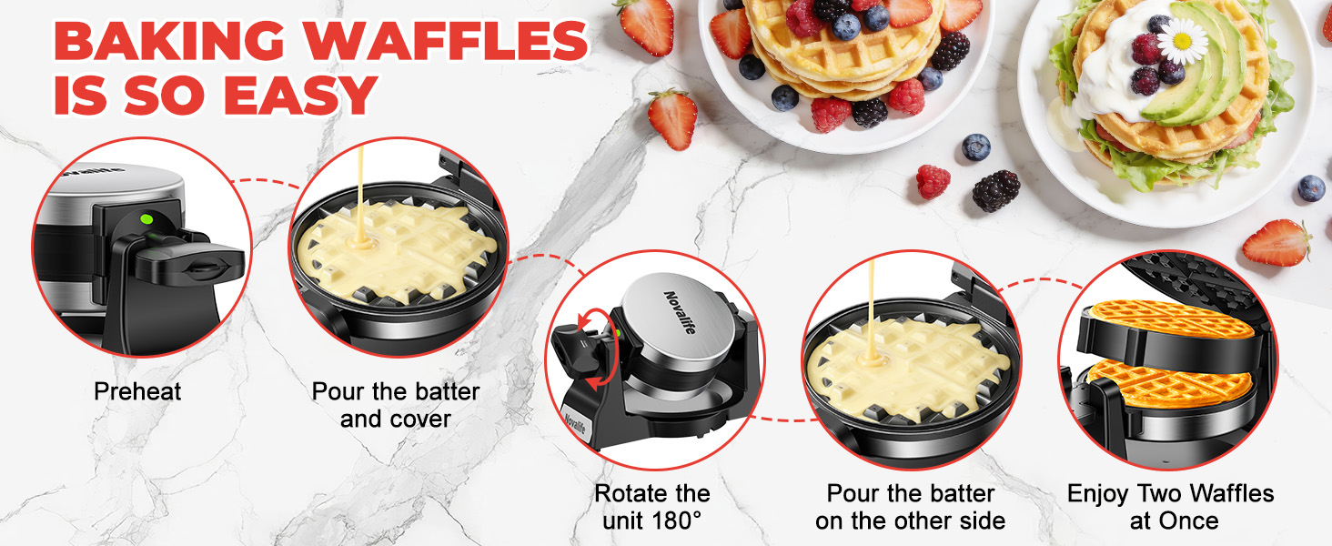 BAKING WAFFLES IS SO EASY