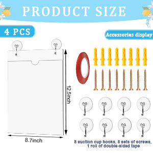 Acrylic Window Sign Holder