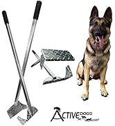 ActiveDogs Best Ever Dog Poop Scooper, Flat Style Pet Waste Removal Solid Welded Aluminum Shovel ...