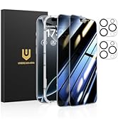 UNBREAKcable Privacy Screen Protector for iPhone 16 Pro Max (6.9-Inch), 2-Pack + 2 Lens Protector...