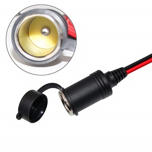 3FT Car Female Cigarette Lighter Plug Socket to Eyelet Terminals 12V Extension Cable
