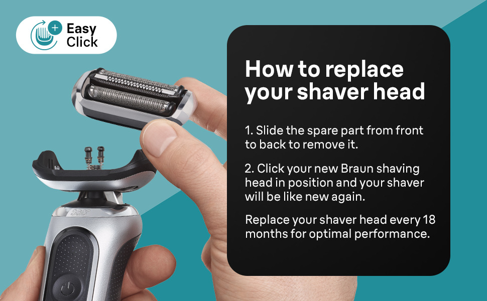 replace shaver head